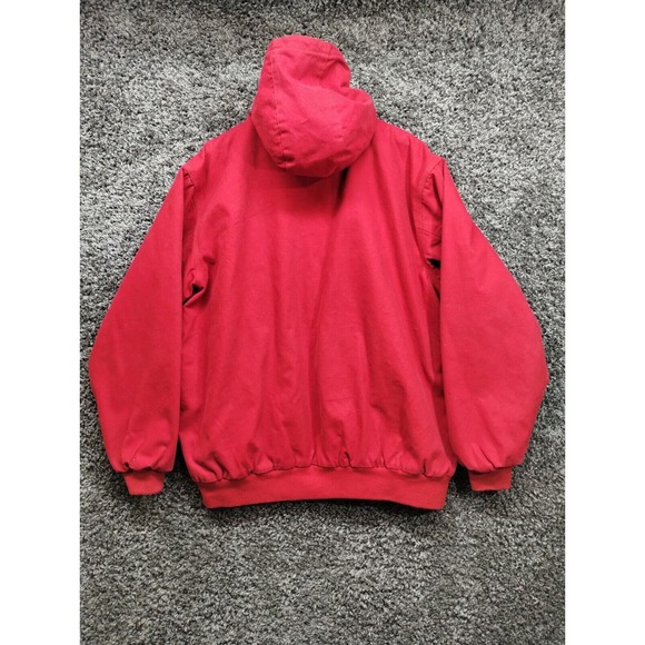 Dunbrooke Duck Canvas Crimson Jacket Men XLT XL Tall Red Quilt Lined Streetwear - Picture 2 of 11